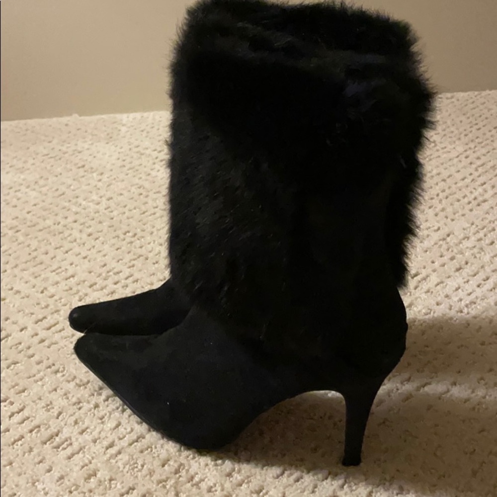 Wild Rose Stiletto heels with rabbit for boots